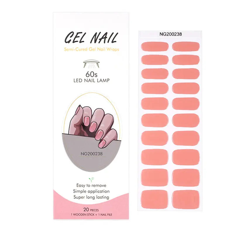 Custom Nail Art Stickers For Gel Polish Wholeslae Orange Nails - Huizi HUIZI