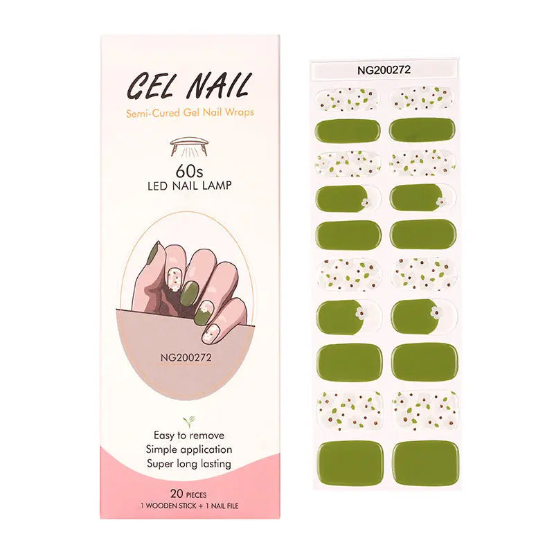Gel Nail Wraps With Uv Light Factory Wholesale  Transparent White Nails - Huizi HUIZI