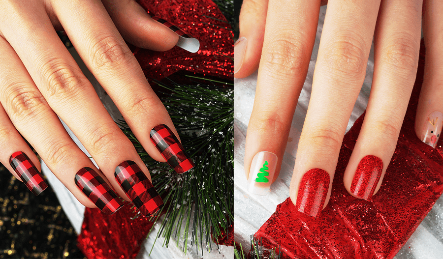 Huizi nail wraps 30 Best Christmas Nail Designs for Custom Nail Wraps Wholesale