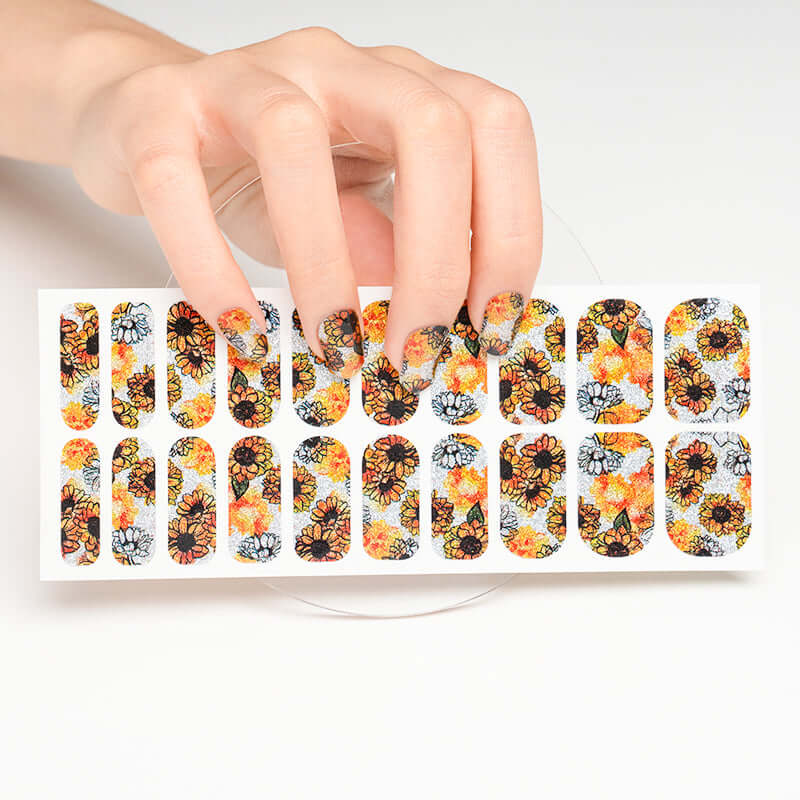 HUIZI Nail Wraps Supplier Fall Nails for Custom Nail Wraps Wholesale Nail Wraps