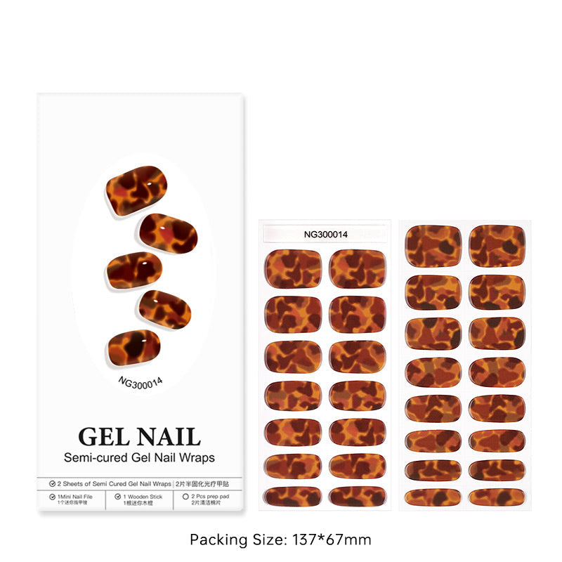 Huizi Gel Nail Wraps NG30 Series—30-strip custom gel nail wraps for wholesale. Includes solid colors, glitter, metallic tattoo styles, fall designs, and Christmas nail strips. Ideal for private label nail strips and OEM nail art production.