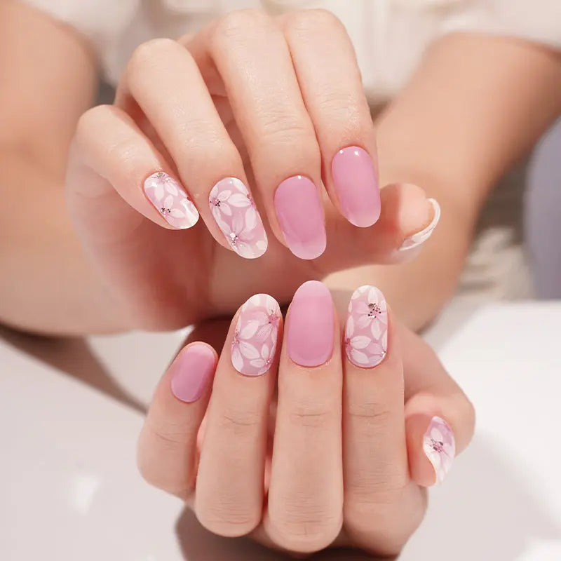 2025 Hot Selling Korea Semi Cured Gel Nail Strip Long Last Healthy Uv Light Gel Nail Wraps HUIZI