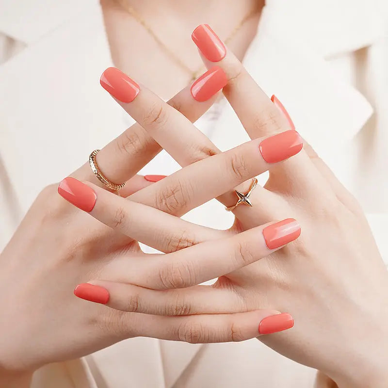 Brighten Your Inventory Wholesale Orange Nail Lacquer Wraps from Huizi HUIZI