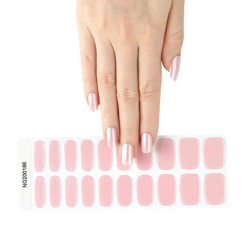 Bulk Gel Nail Wraps That Are Made From High-Quality Materials Custom Pink Diamond Nails - Huizi HUIZI