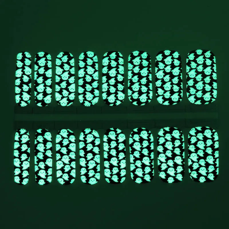 Bulk Glow In The Dark Nails Halloween Nails, Finger Bones HUIZI