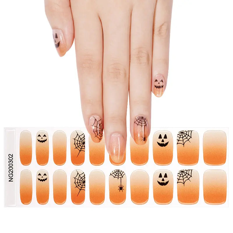 Custom For Halloween Gel Nails  - Huizi HUIZI