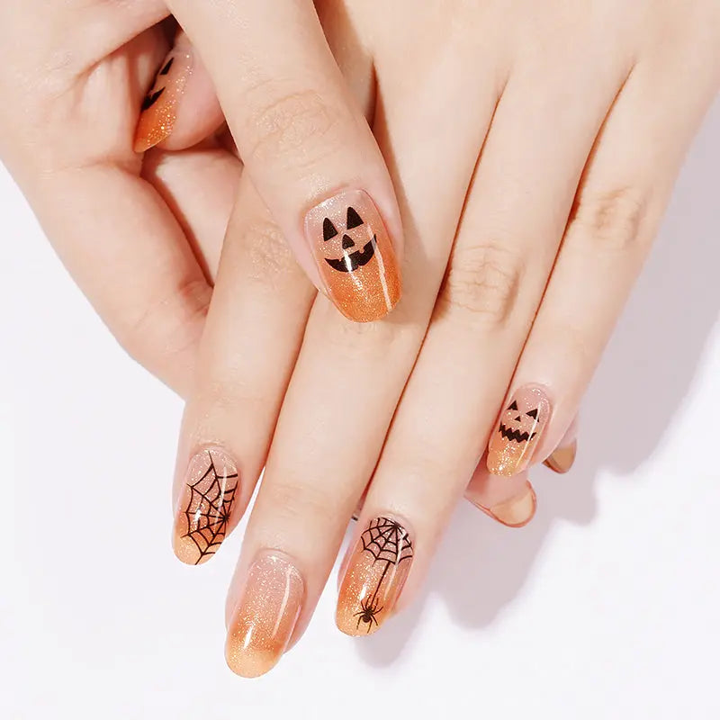 Custom For Halloween Gel Nails  - Huizi HUIZI