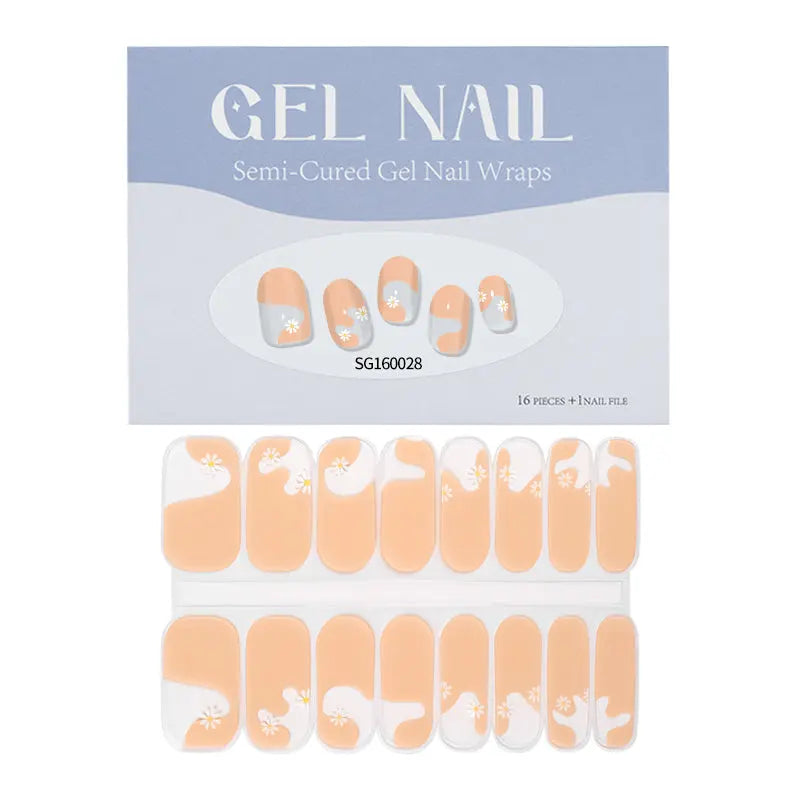 Custom For Nail Art Gel Nail Stickers Daisy Dreams Gel Nails  - Huizi HUIZI