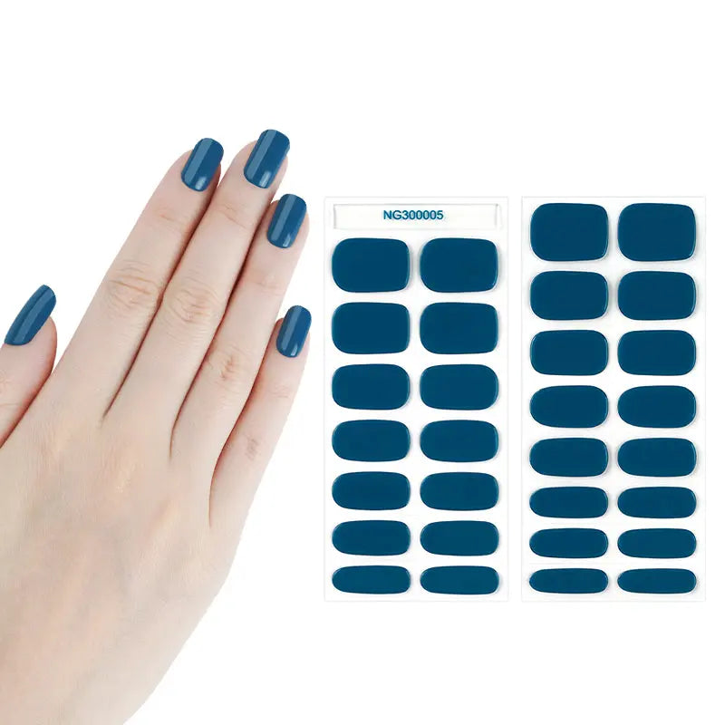 Cheap Gel Nail Wraps UV Phototherapy Semi-Cured French Gel Nail Stickers  Simple Adhesive Waterproof Long Lasting Gel Nail Strips Harden in UV Lamp |  Joom