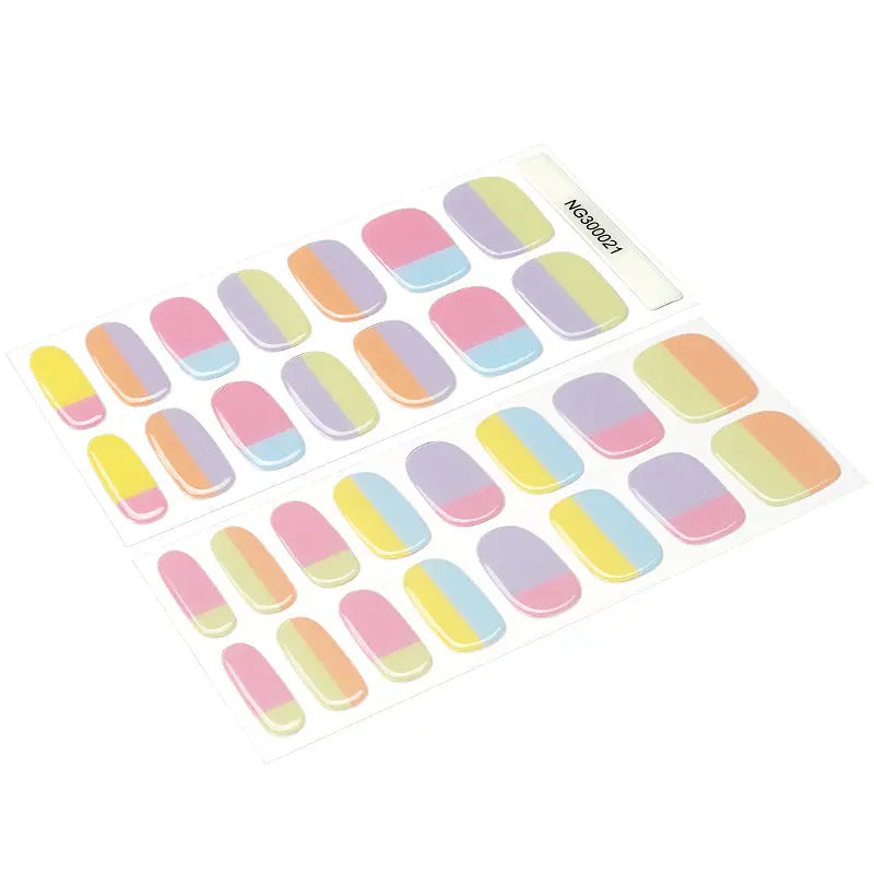 Custom Macron Color Nail Design OEM Semi-cured Gel