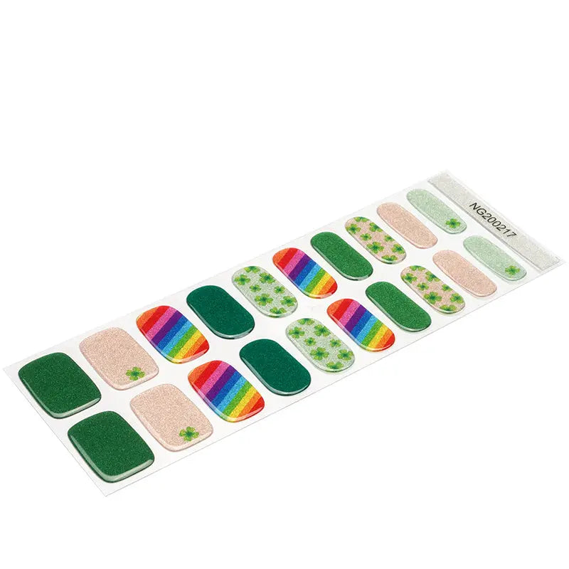 Custom Nail Stickers For Gel Polish Oem Four-Leaf Clover Manicure  - Huizi HUIZI