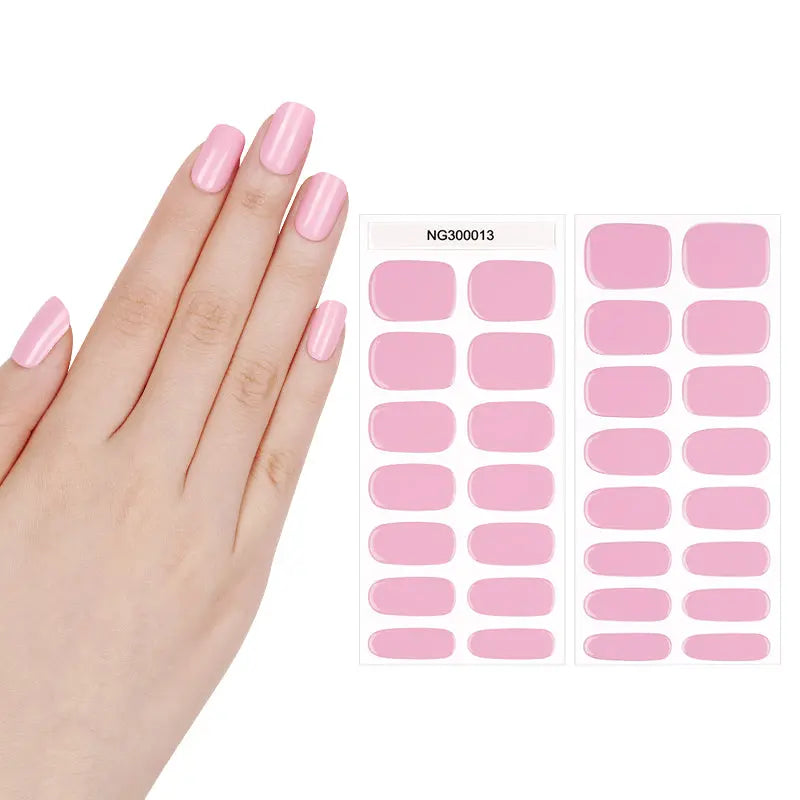 Custom Semi-cured Gel OEM Nail Strips HUIZI