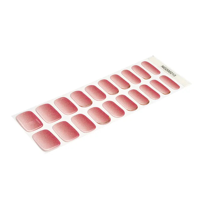 Custom Semicured Gel Nail Stickers Whoesale Pink Ombre Nails - Huizi HUIZI