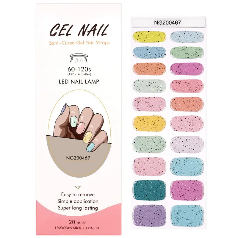 Custom Spring Nail Art Designs Wholesale Easter Gel Nail Strips HUIZI