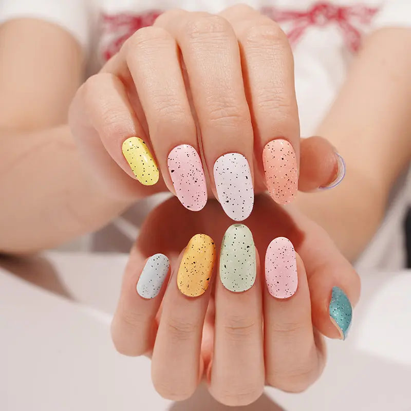 Custom Spring Nail Art Designs Wholesale Easter Gel Nail Strips HUIZI