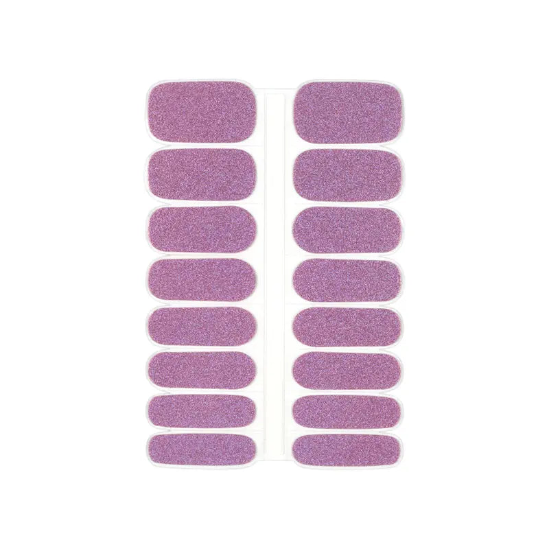 Custom Stickers On Gel Nails Wholesale Gel Polish Nail Stickers  Purple Mirage Laser - Huizi HUIZI
