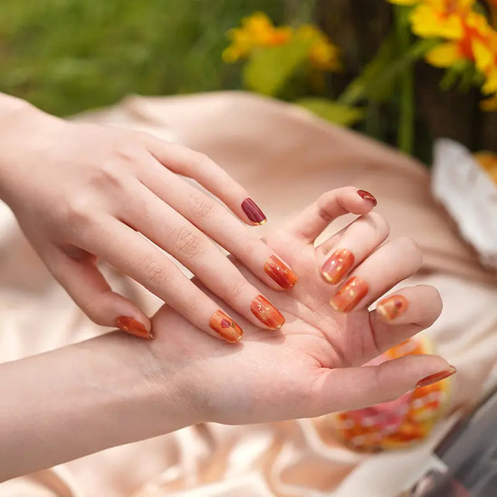 Custom Uv Light Nail Stickers Bulk Orderrose Nail Art - Huizi