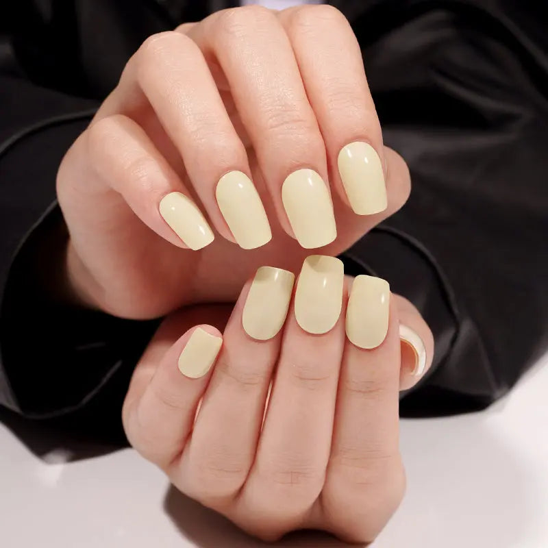 Customizable Apricot Gel Nail Stickers Wholesale Solid Nail Wraps for Brands OEM HUIZI