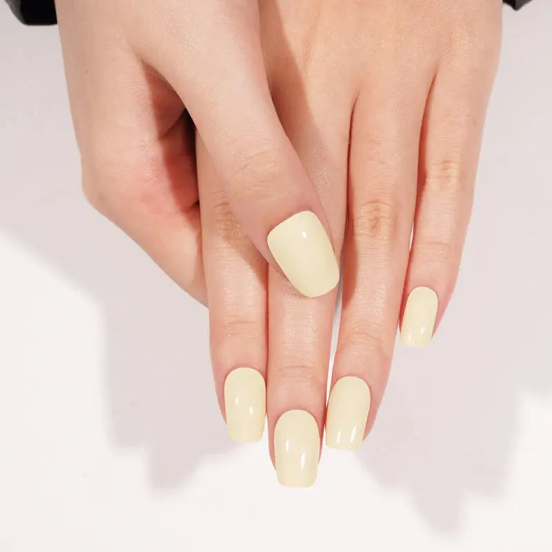 Customizable Apricot Gel Nail Stickers Wholesale Solid Nail Wraps for Brands OEM HUIZI