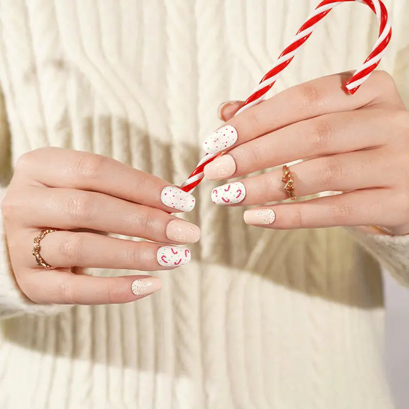 Customizable Christmas Gel Nail Stickers Wholesale Nail Wraps for Brands OEM HUIZI