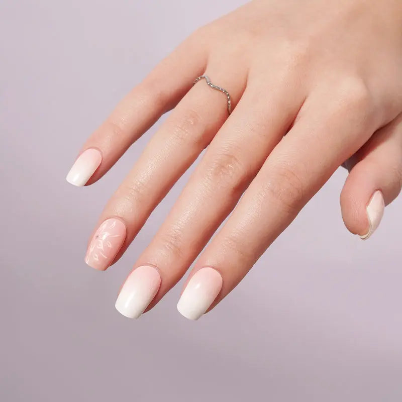 Customizable Ombre Gel Nail Stickers Wholesale Floral Nail Wraps for Brands OEM HUIZI