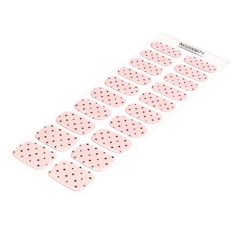 Customizable Polka Dot Gel Nail Stickers Wholesale Nail Wraps for Brands OEM HUIZI