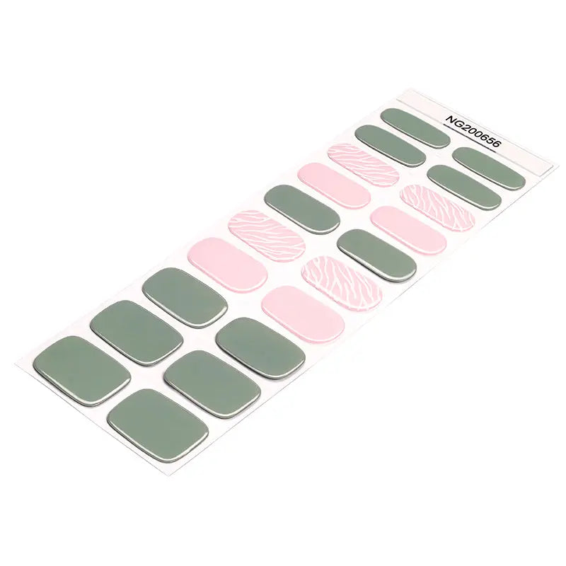 Customizable Zebra Gel Nail Stickers Wholesale Nail Wraps for Brands OEM HUIZI