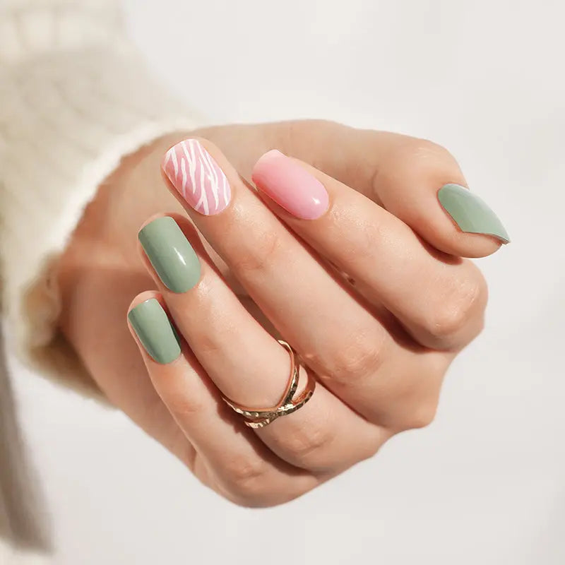 Customizable Zebra Gel Nail Stickers Wholesale Nail Wraps for Brands OEM HUIZI