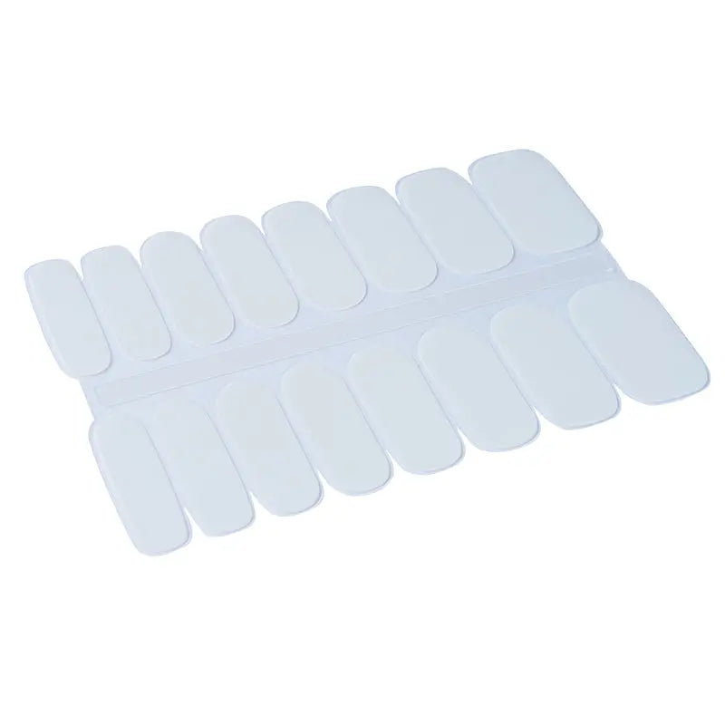 Customtranslucent White Semi Cured Gel Nail Strips Wholesale - Huizi HUIZI