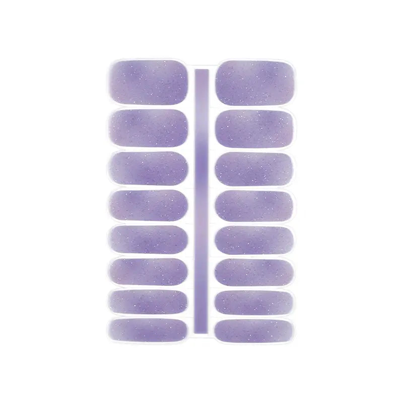 Gel Nail Wraps Transparent Nail Polish Art Wraps Purple Nail Design - Huizi HUIZI
