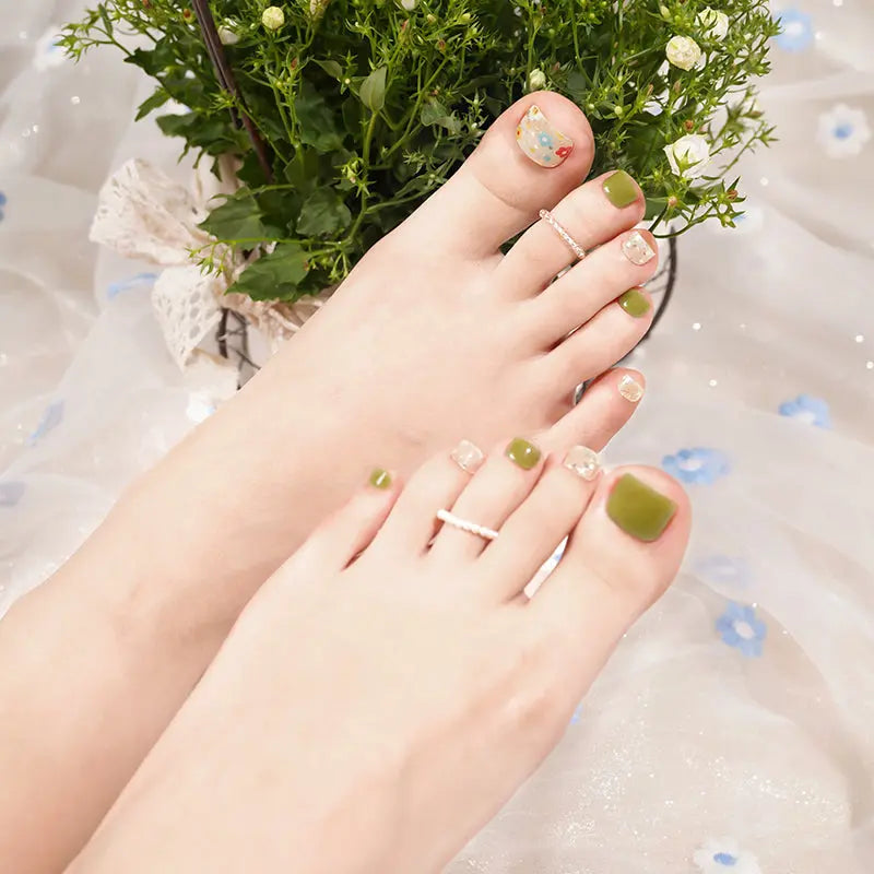 Gel Toe Nail Wraps For Wholesale Purchase Gel Toe Nail Wraps For Oem Confetti Nails, Sparkling Flower HUIZI