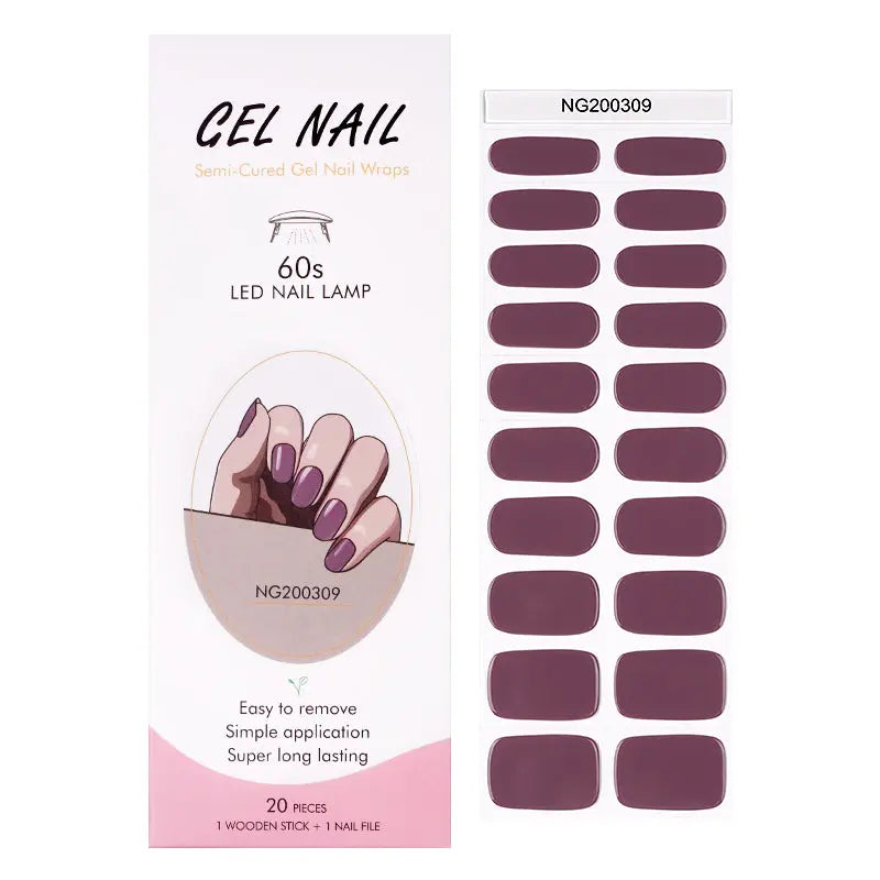 High-Quality, Bulk Purchase Wine Red Gel Nail Stickers For Enterprises - Huizi HUIZI