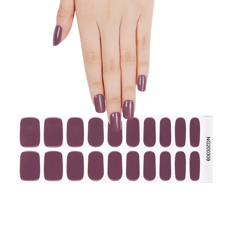 High-Quality, Bulk Purchase Wine Red Gel Nail Stickers For Enterprises - Huizi HUIZI