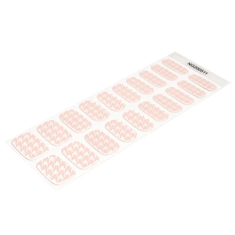 Houndstooth Pattern Gel Nail Wraps Wholesale HUIZI