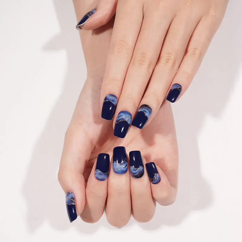 Huizi Factory Nail Supplier New Designs Custom Semi Cured Gel Nail Wraps HUIZI
