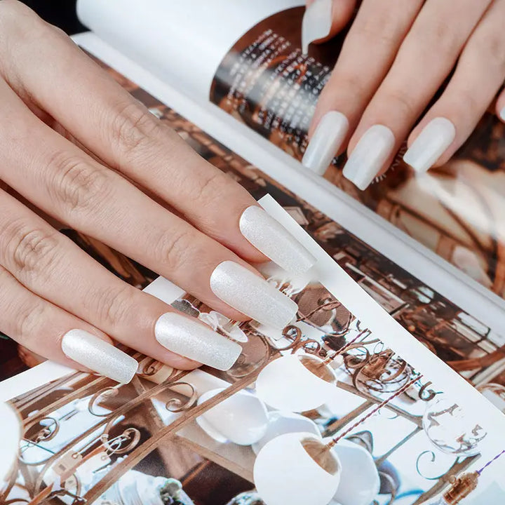 h &uさん専用gel nail 大量　①②まとめ売り Oem Semi Cured Gel Nail Strips Wholesale Semitransparent White Pearl G