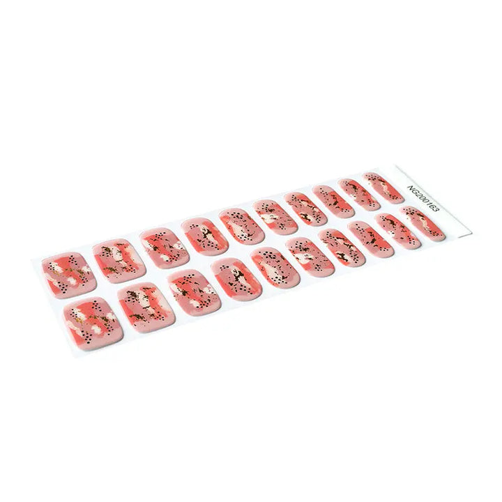 Stock Up on Wholesale Gel Nail Wraps Custom Subtle Sparkle Nails - HUI