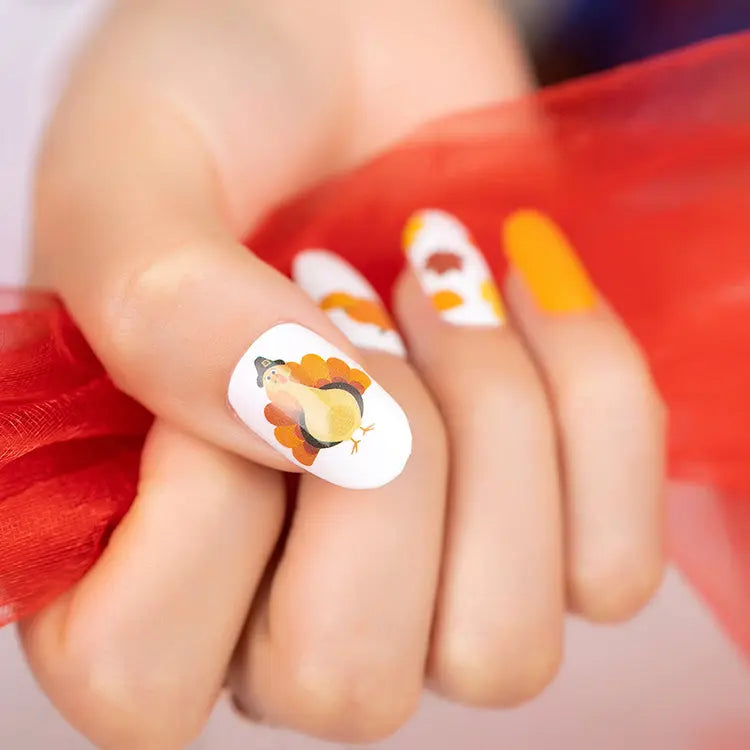 Thanksgiving Turkey Nail Stickers Wholesale HUIZI