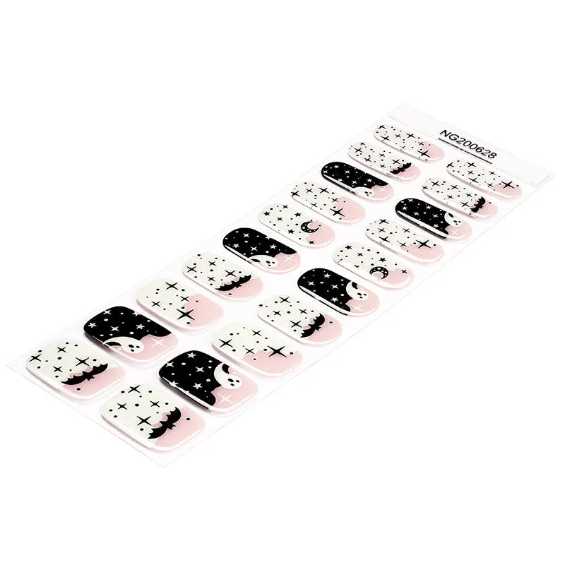 Wholesale 2025 Huizi Halloween Glow in the Dark Gel Nail Wraps HUIZI