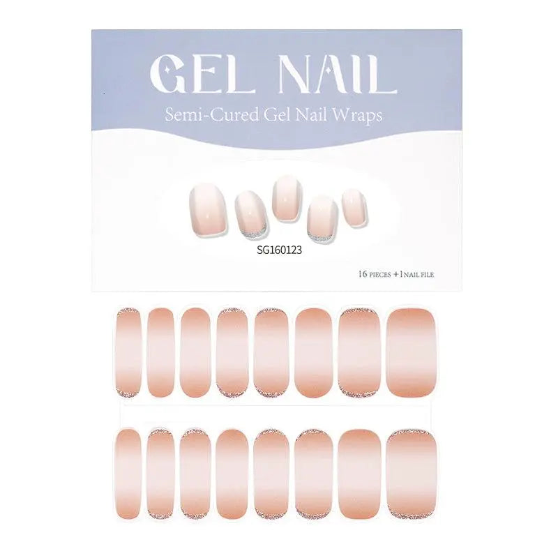 Wholesale Anti-french Gel Nail strips Custom Ombre Nail Designs HUIZI