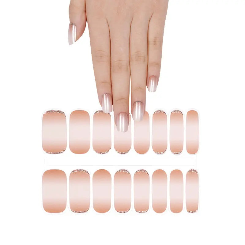 Wholesale Anti-french Gel Nail strips Custom Ombre Nail Designs HUIZI