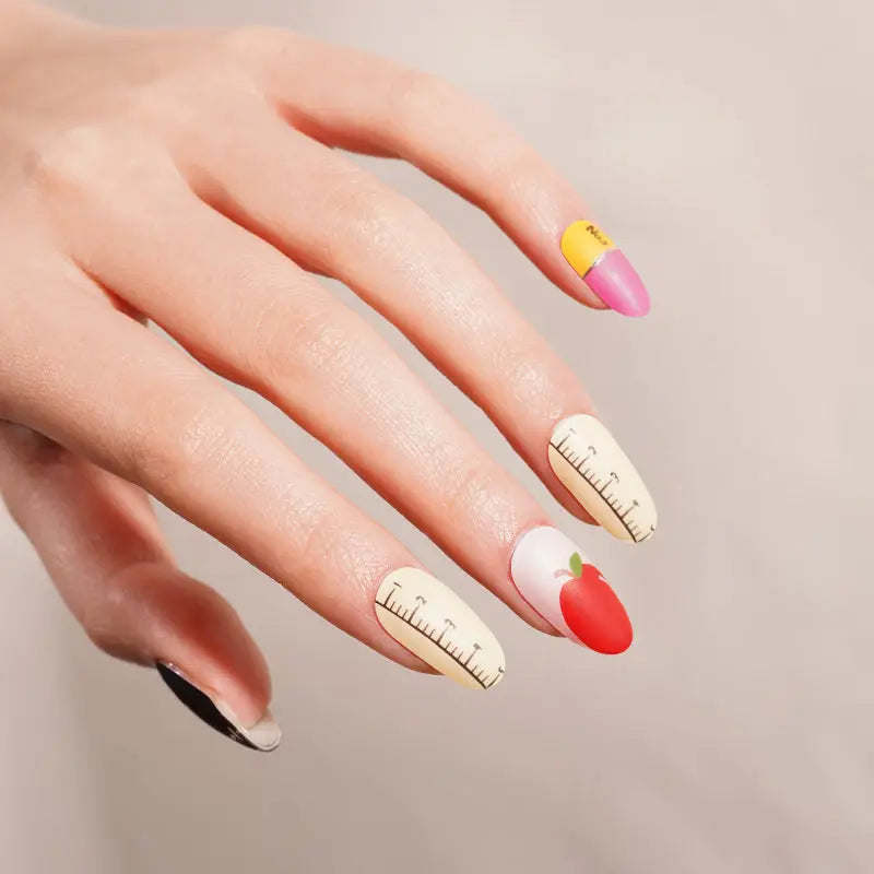 Wholesale Apple Gel Nail Strips Custom Gel Nail Designs HUIZI