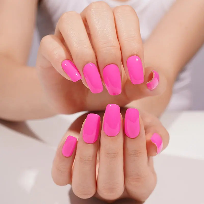 Wholesale Barbie Pink Gel Nail Strips – OEM & Private Label Customization Available HUIZI