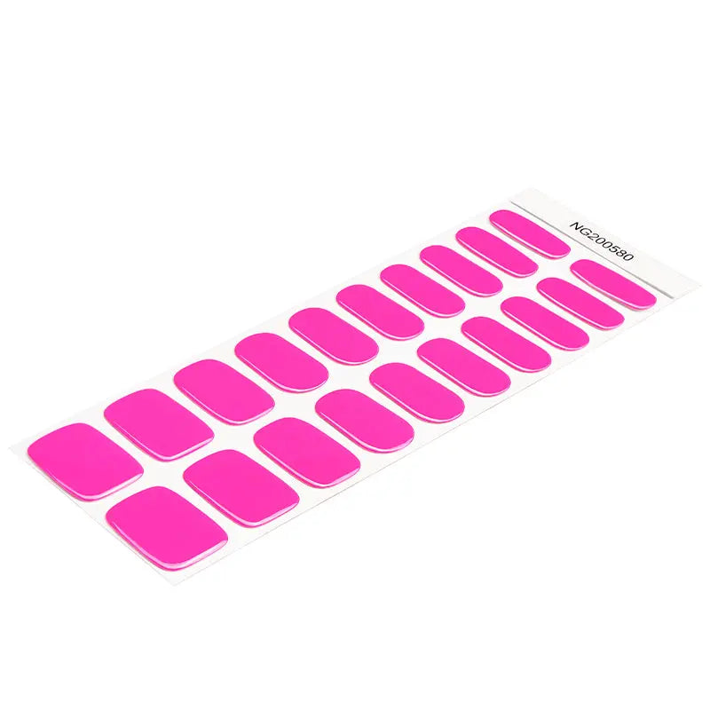 Wholesale Barbie Pink Gel Nail Strips – OEM & Private Label Customization Available HUIZI