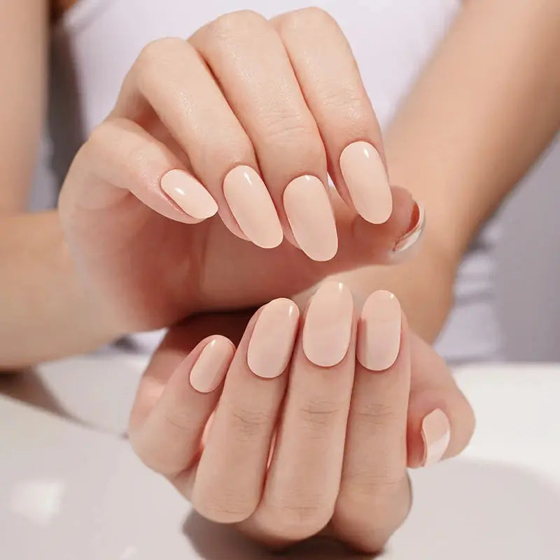 Wholesale Beige Brown Gel Nail Stickers Custom Solid Gel Nail Wrap Suppliers HUIZI