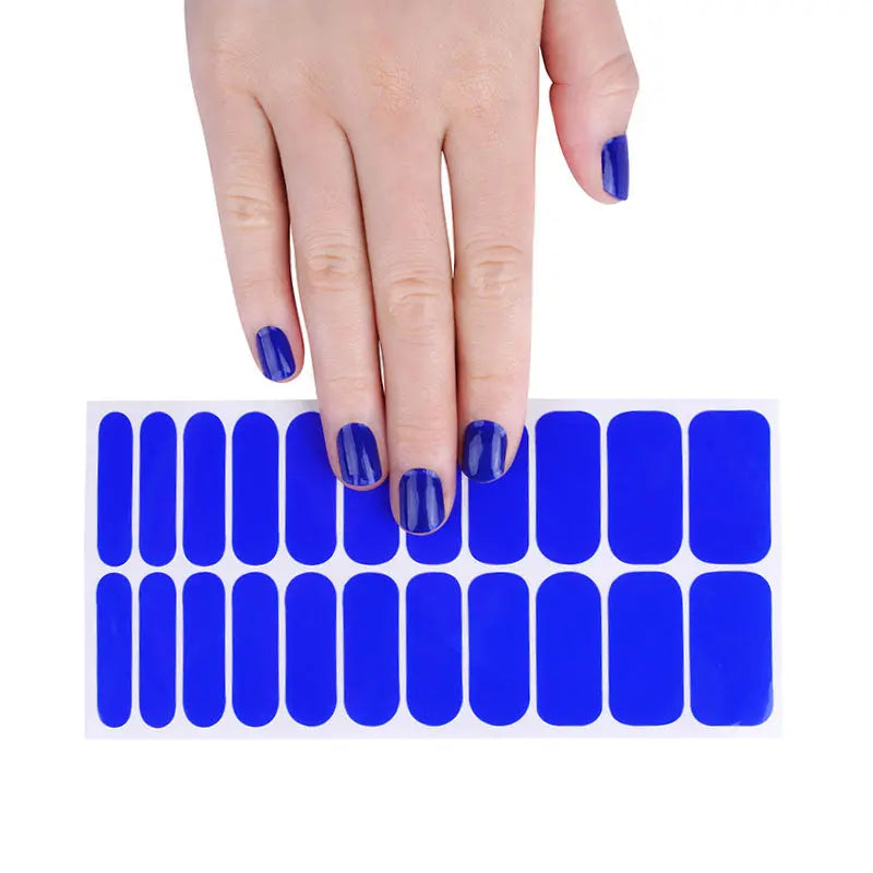 Wholesale Blue Nail Wraps Nail Supply Store - Huizi HUIZI