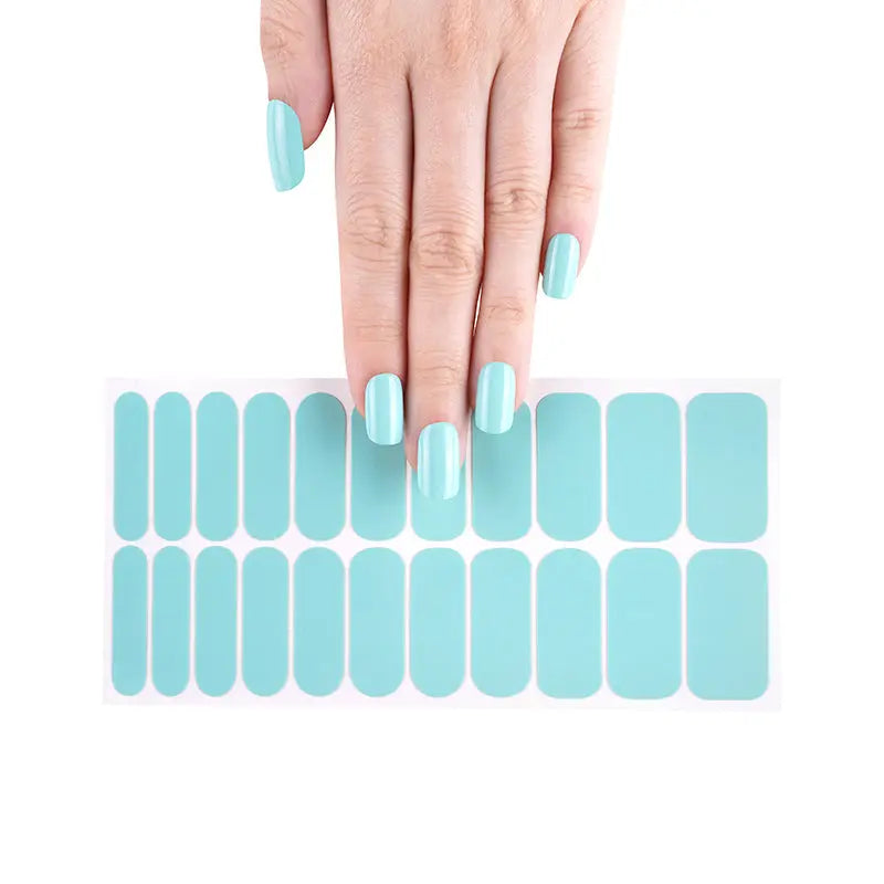 Wholesale Blue Nail Wraps Nail Supply Store - Huizi HUIZI