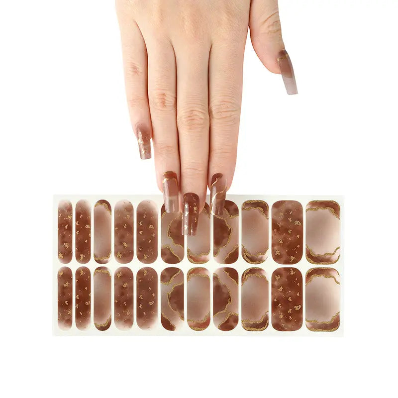 Wholesale Brown Nail Wraps Nail Supply Store - Huizi HUIZI