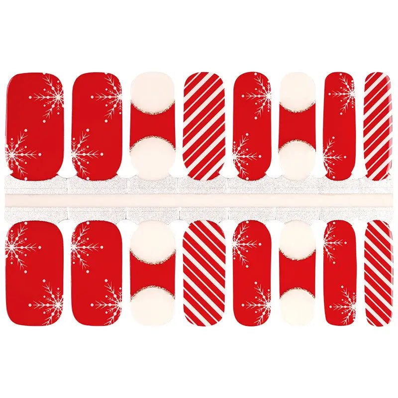 Wholesale Christmas Nail Stickers Custom New year Nail Designs HUIZI