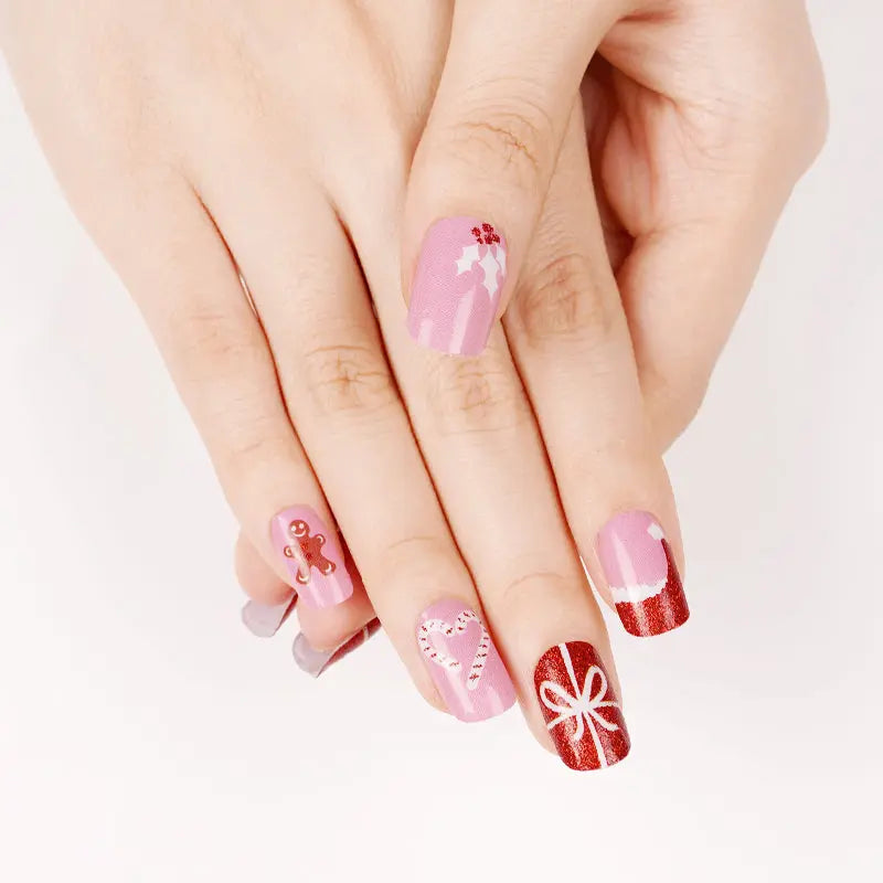 Wholesale Christmas Nail sticker Custom New Year Nail Designs HUIZI